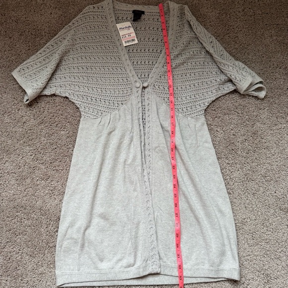 Bask sweater/cardigan gray size small - Picture 3 of 7